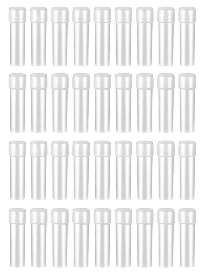 HRLORKC 100Pcs 5ML Small Pill Plastic Containers Empty Pill Bottles Sample Bottles Vial Test Tube with Caps by HRLORKC - Image 1